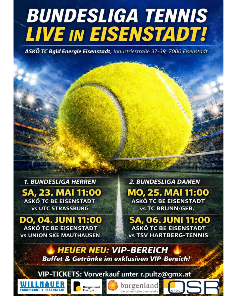 Bundesliga-Tennis in Eisenstadt!